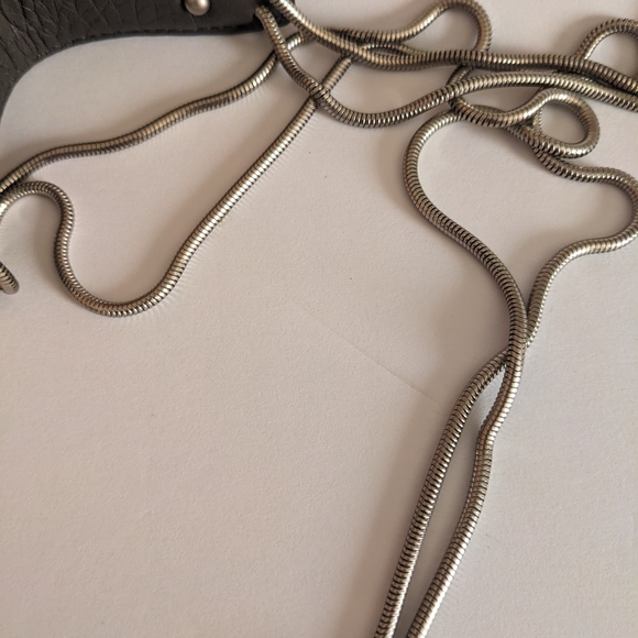 Fringe Mini Bag - Grey -Crossbody. - Picture 7 of 11